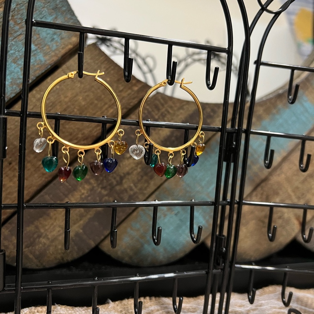 Handmade sweetheart earrings